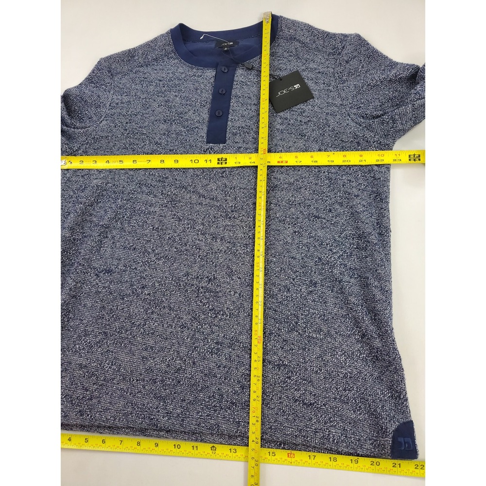 Joe's Jeans Mens Henley Sweater Night Sky Blue XL 45JMFAWHV004-NSK USA Made - Picture 2 of 8